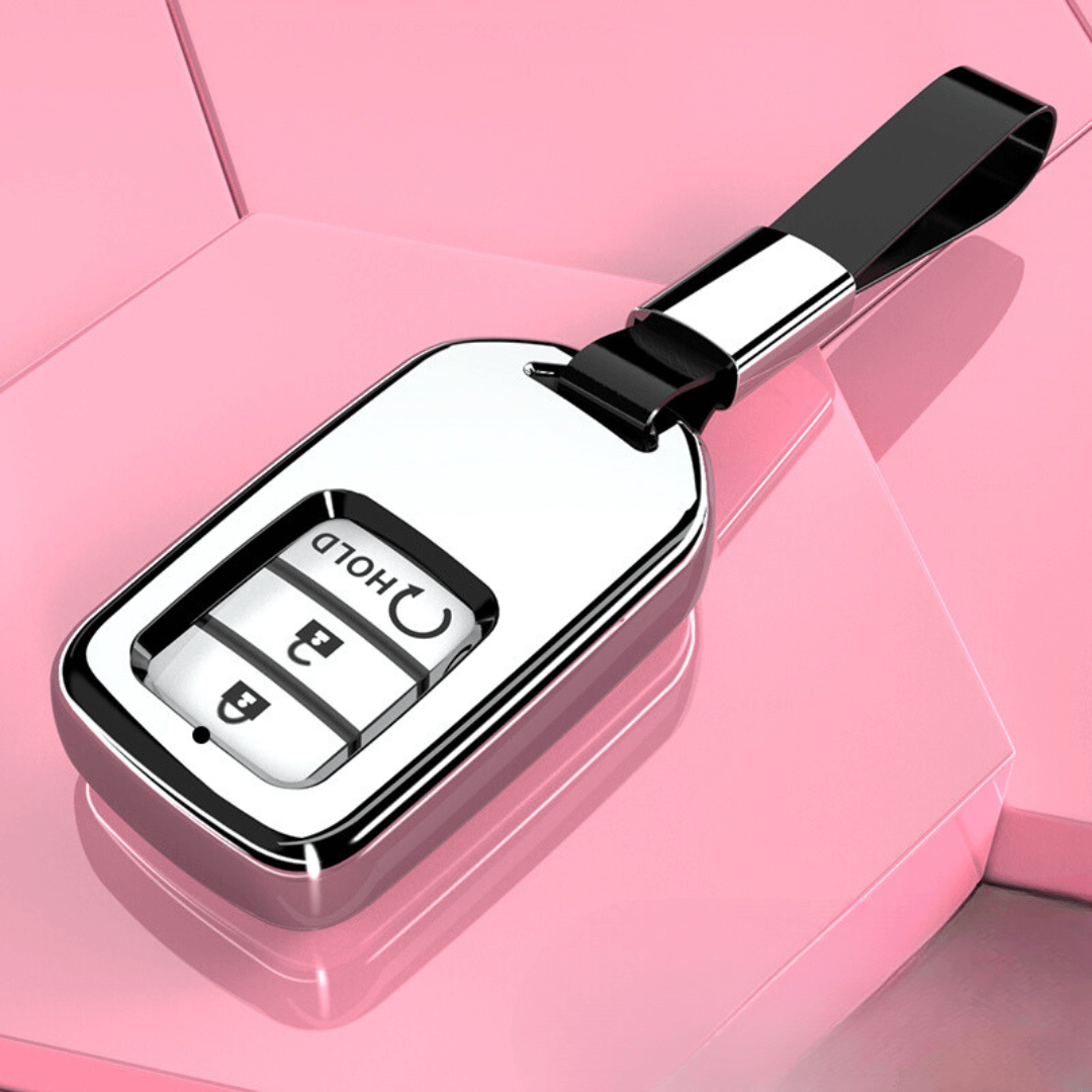 【ホンダ】ストラップ付きメタリックスマートキーケース〔Aタイプ〕